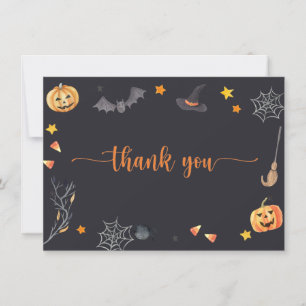 Cartão De Agradecimento Halloween Doces ou Travessuras 