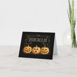 Cartão De Agradecimento Halloween Einladungskarte Jack O'Lanterns