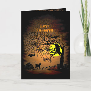 Cartão De Agradecimento Halloween Night , Happy Halloween !