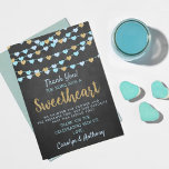 Cartão De Agradecimento Hang Love Hearts Little Sweetheart Chá de fraldas<br><div class="desc">Diga obrigado seu estilo com este chá de fraldas de tendências,  obrigado cartas. A formulação modelo é fácil de personalizar e sua família e amigos ficarão entusiasmados quando receberem esse obrigado fabuloso.</div>