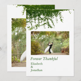 Cartão De Agradecimento Hanging Ivy Greenery Wedding