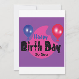 Cartão De Agradecimento Happy Birthday – Colorful Celebration Party Design