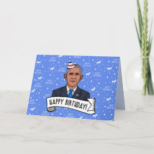 Cartão De Agradecimento Happy Birthday From Barack Obama