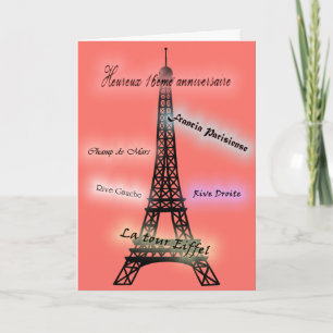 Cartão De Agradecimento Happy Birthday Sweet 16