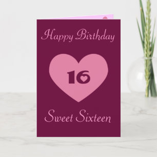 Cartão De Agradecimento Happy Birthday Sweet Sixteen