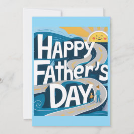 Cartão De Agradecimento Happy Father's Day Greeting Card