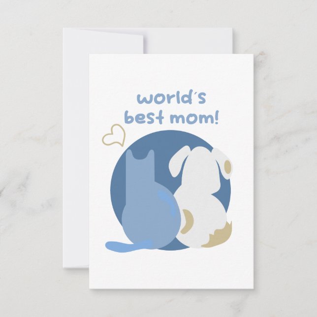 Cartão De Agradecimento Happy mothers day! (Frente)