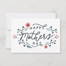 Cartão De Agradecimento happy-mothers-day-lettering
