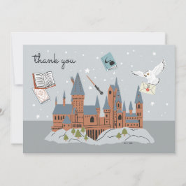 Cartão De Agradecimento Harry Potter Hogwarts Castle Baby Shower Thank You