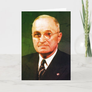 Cartão De Agradecimento Harry S. Truman, 33º Presidente dos EUA, político 