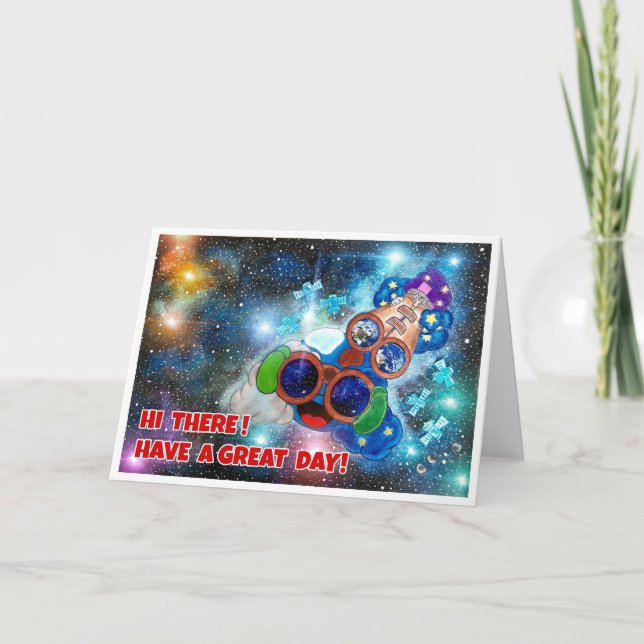 Cartão De Agradecimento Have a great day! (Frente)