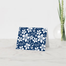 CARTÃO DE AGRADECIMENTO HAWAII AZUL (MARINHO AZUL)