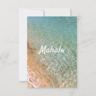 Cartão De Agradecimento Hawaii Ocean Aloha Heart Sticker Napkins