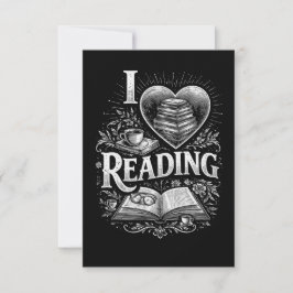 Cartão De Agradecimento Heart of a Book Lover