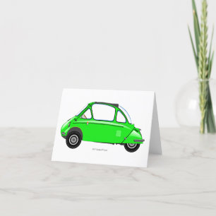 Cartão De Agradecimento Heinkel Trogan Bubble car greeting card.