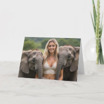 Helenaig e seus companheiros de elefante para bebê