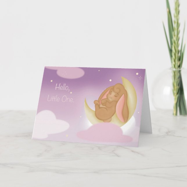 Cartão De Agradecimento Hello Little One - Baby Birth Greeting Card (Frente)