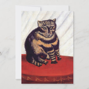 Cartão De Agradecimento Henri Rousseau - O Gato Malhado