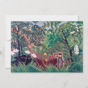 Cartão De Agradecimento Henri Rousseau - Paisagem Exótica