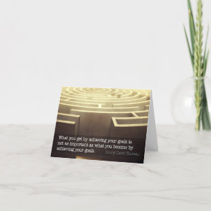 Cartão De Agradecimento Henry David Thoreau Citação Inspiracional "Torne-s