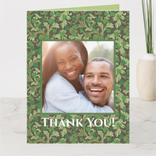 Cartão De Agradecimento Hera Alta Vitória Verde Crescendo em Treliça