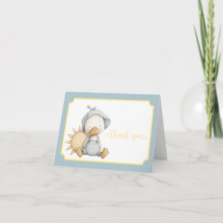 Cartão De Agradecimento Here Comes the Son Baby Shower Thank You Card