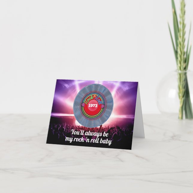 Cartão De Agradecimento Hernô Personalizado Aniversário de 50 anos em 1973 (Frente)