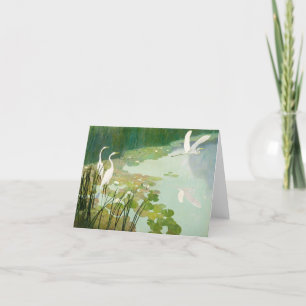 Cartão De Agradecimento Herões no Verão por Newell Convers Wyeth