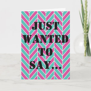 Cartão De Agradecimento Herringbone pattern thank you card