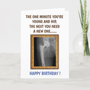 Cartão De Agradecimento Hip REPLACECE - Operação de anca - Fique bem em br