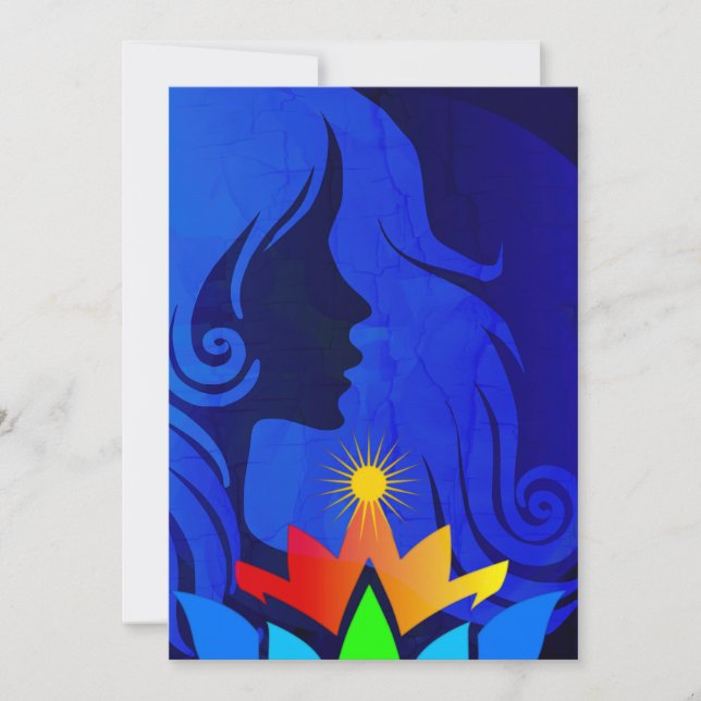 CARTÃO DE AGRADECIMENTO HIPPIE CHAKRA QUEEN (Frente)