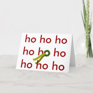 Cartão De Agradecimento ho ho ho
