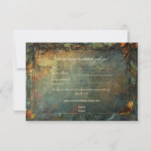 Cartão De Agradecimento Hobbiton Haven Wedding RSVP Card