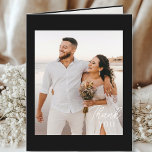 Cartão De Agradecimento Hochzeitshandschrift Danke 3 Fotos Elegant Schwarz<br><div class="desc">Hochzeit handschriftlich danke Ihnen Karten,  die 3 Fotos haben. Minimal,  modern,  schön.</div>