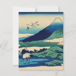 Cartão De Agradecimento Hokusai Katsushika - Umezawa Na Província De Saga