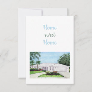 Cartão De Agradecimento Home Sweet
