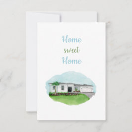 Cartão De Agradecimento Home Sweet