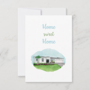 Cartão De Agradecimento Home Sweet