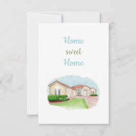 Cartão De Agradecimento Home Sweet