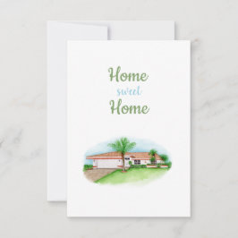 Cartão De Agradecimento Home Sweet
