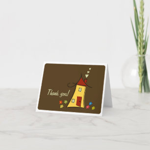 Cartão De Agradecimento Home Sweet Home Thank You Card