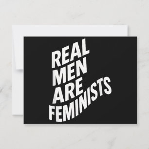 Cartão De Agradecimento Homens Reais são Feministas - Citações Feministas