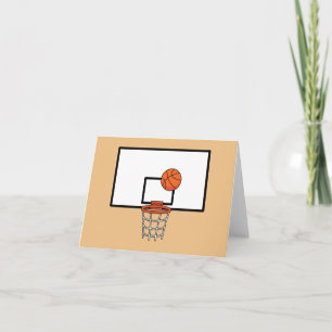Cartão De Agradecimento Hoop de basquetebol