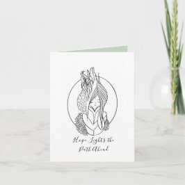 Cartão De Agradecimento Hope acende o caminho para a frente