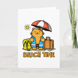 Cartão De Agradecimento Hora da praia 1