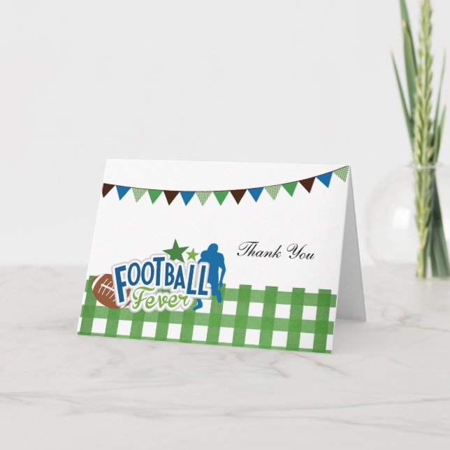 Cartão De Agradecimento Hora do futebol (Frente)