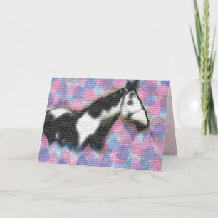 Cartão De Agradecimento Horse Art