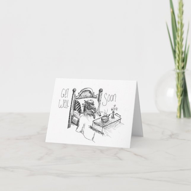 Cartão De Agradecimento Horse Pony Sai Bem Logo (Frente)