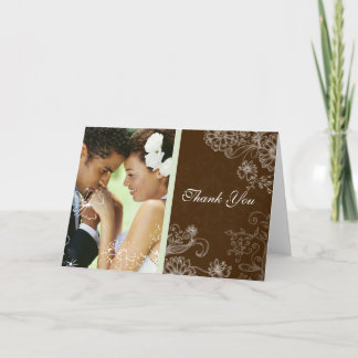 Cartão De Agradecimento Hortelã do chocolate - casamento