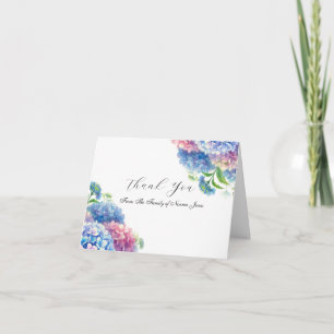 Cartão De Agradecimento Hortênsia Simpatia Floral Funeral Obrigado
